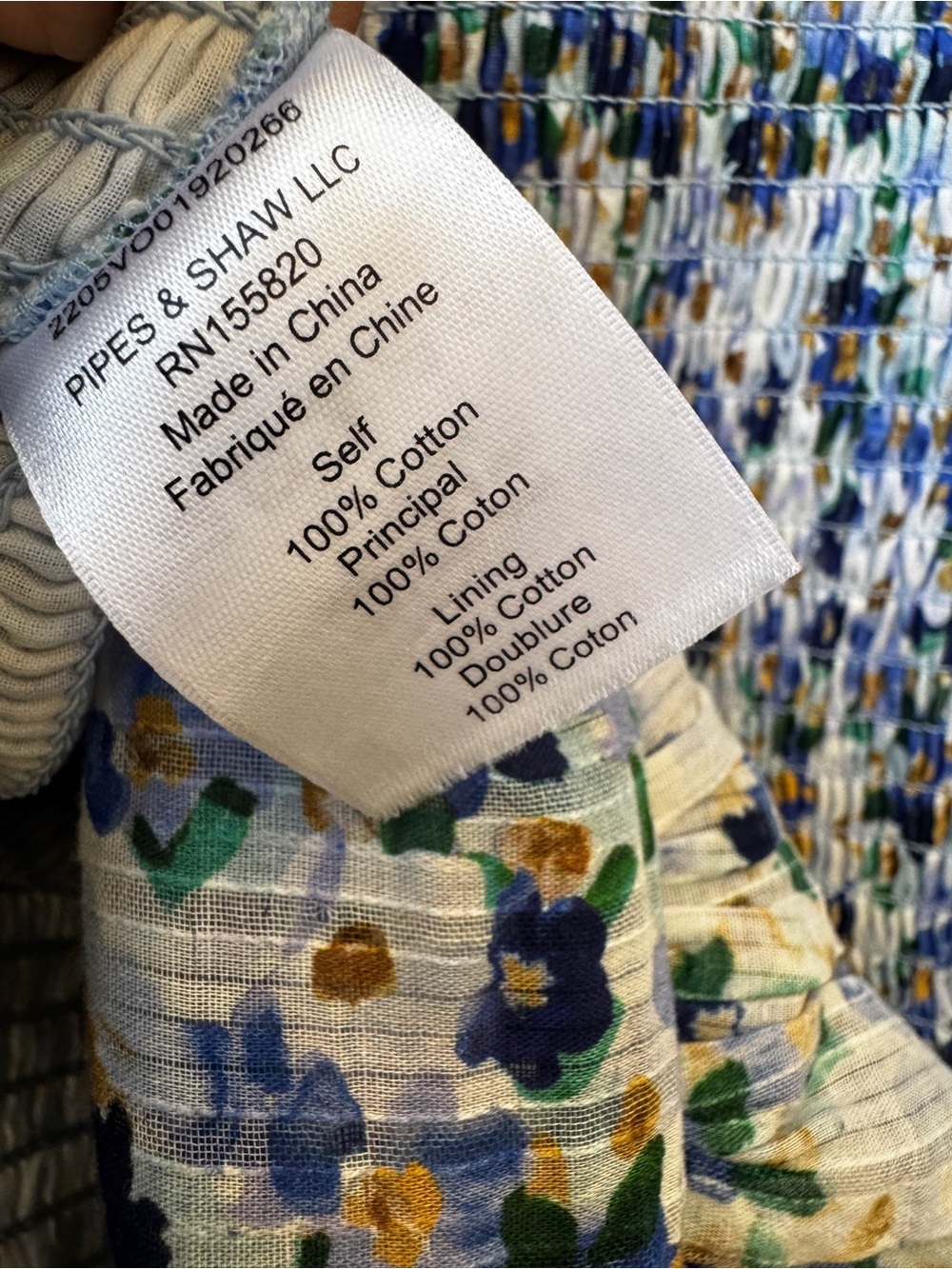 Veronica Beard Women's Cobalt multi Darrah Smocked Floral Mini Dress - Picture 11 of 11